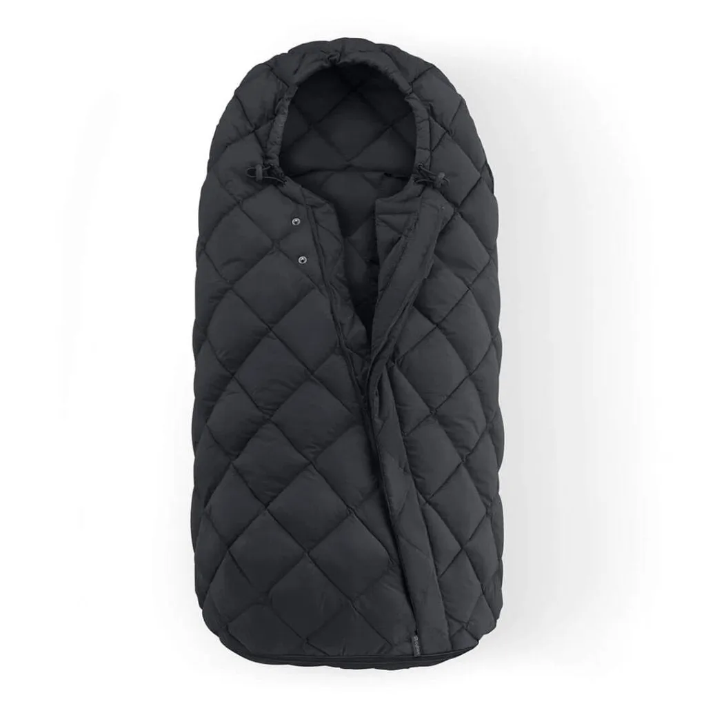 CYBEX BALIOS S Travel System Luxury Bundle with CLOUD T and Snogga Footmuff - Moon Black