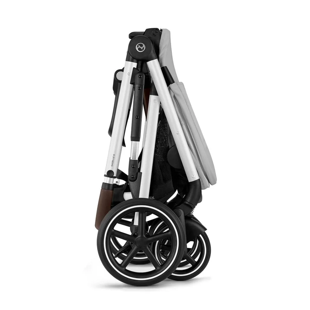 CYBEX Gazelle S Travel System Luxury Bundle With Snogga and CLOUD T - Lava Grey