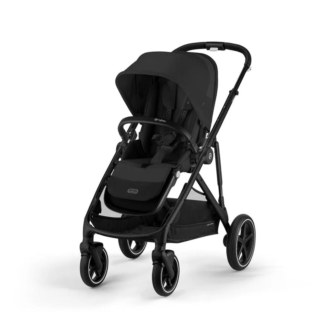 CYBEX Gazelle S Travel System Luxury Bundle With Snogga and CLOUD T - Moon Black