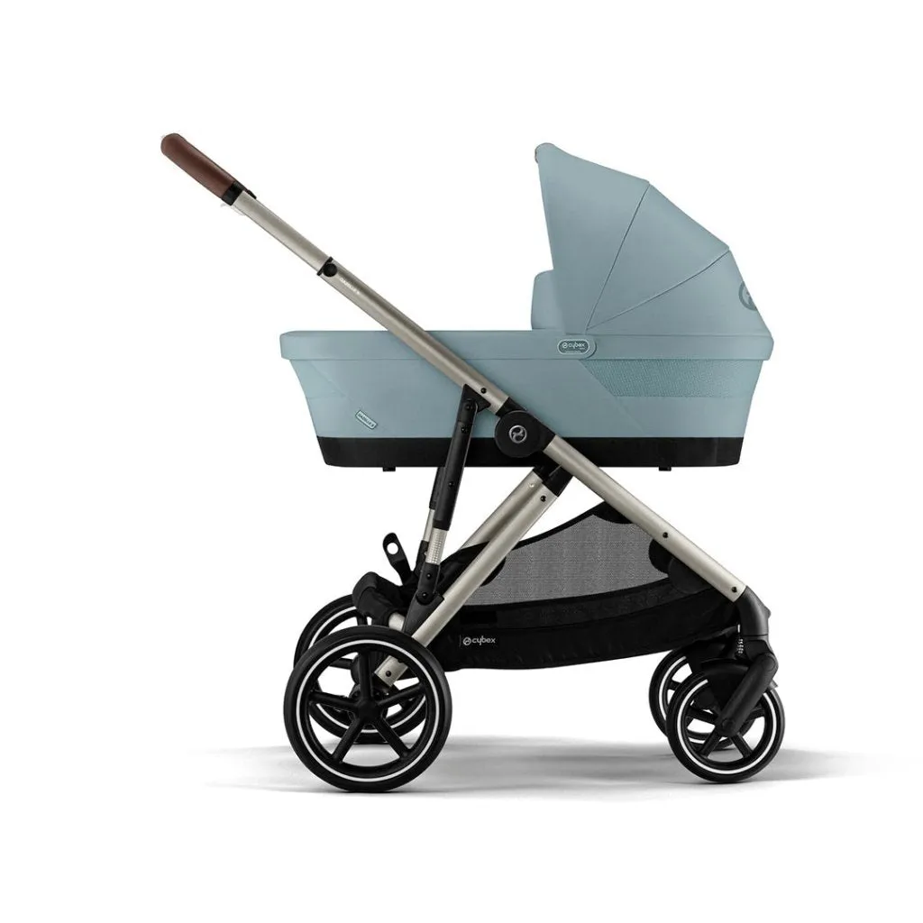 CYBEX Gazelle S Travel System Luxury Bundle With Snogga and CLOUD T - Sky Blue