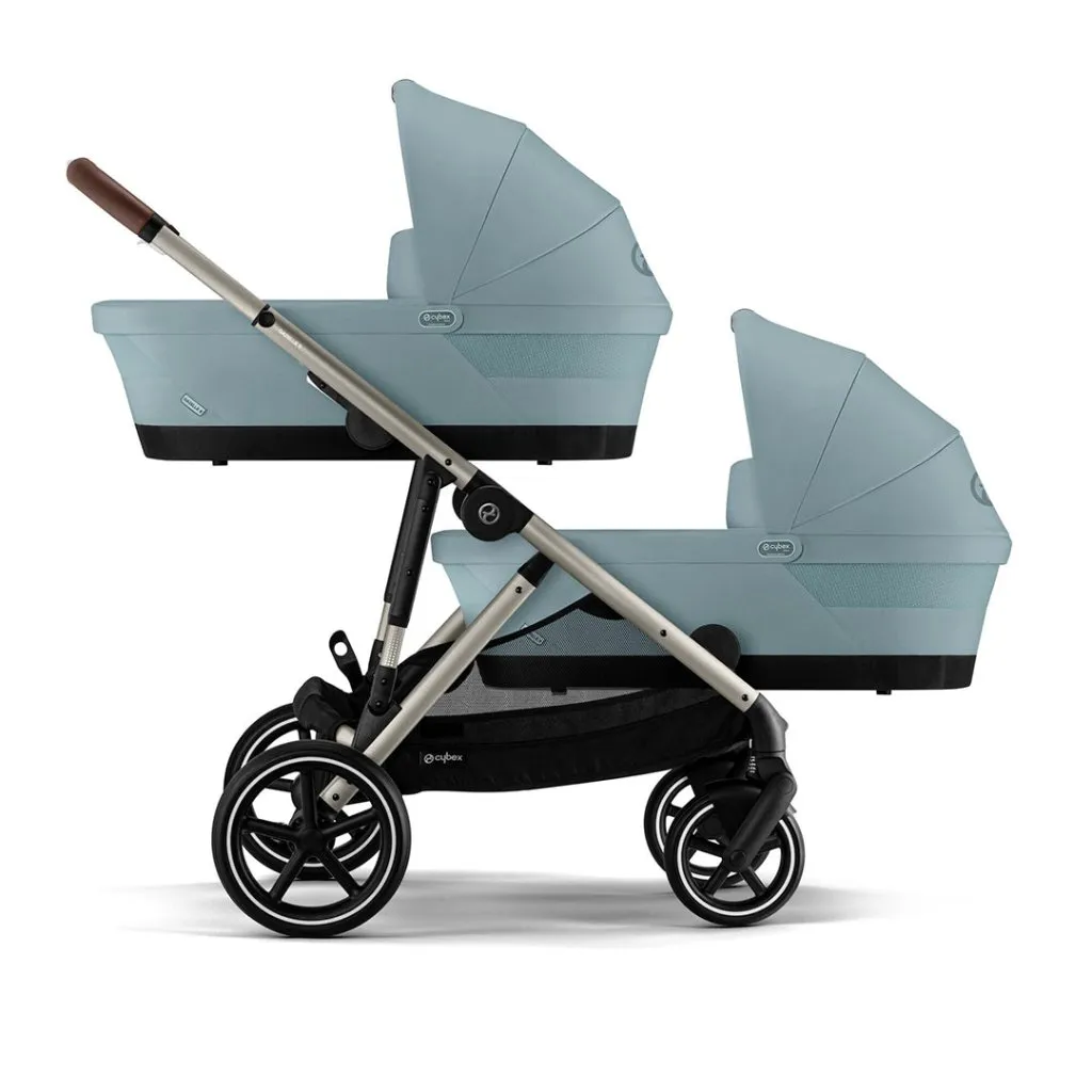 CYBEX Gazelle S Travel System Luxury Bundle With Snogga and CLOUD T - Sky Blue