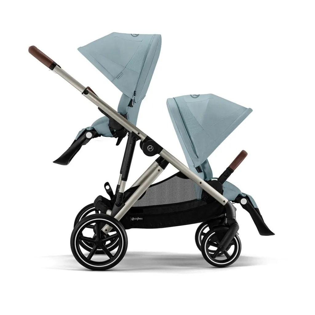 CYBEX Gazelle S Travel System Luxury Bundle With Snogga and CLOUD T - Sky Blue
