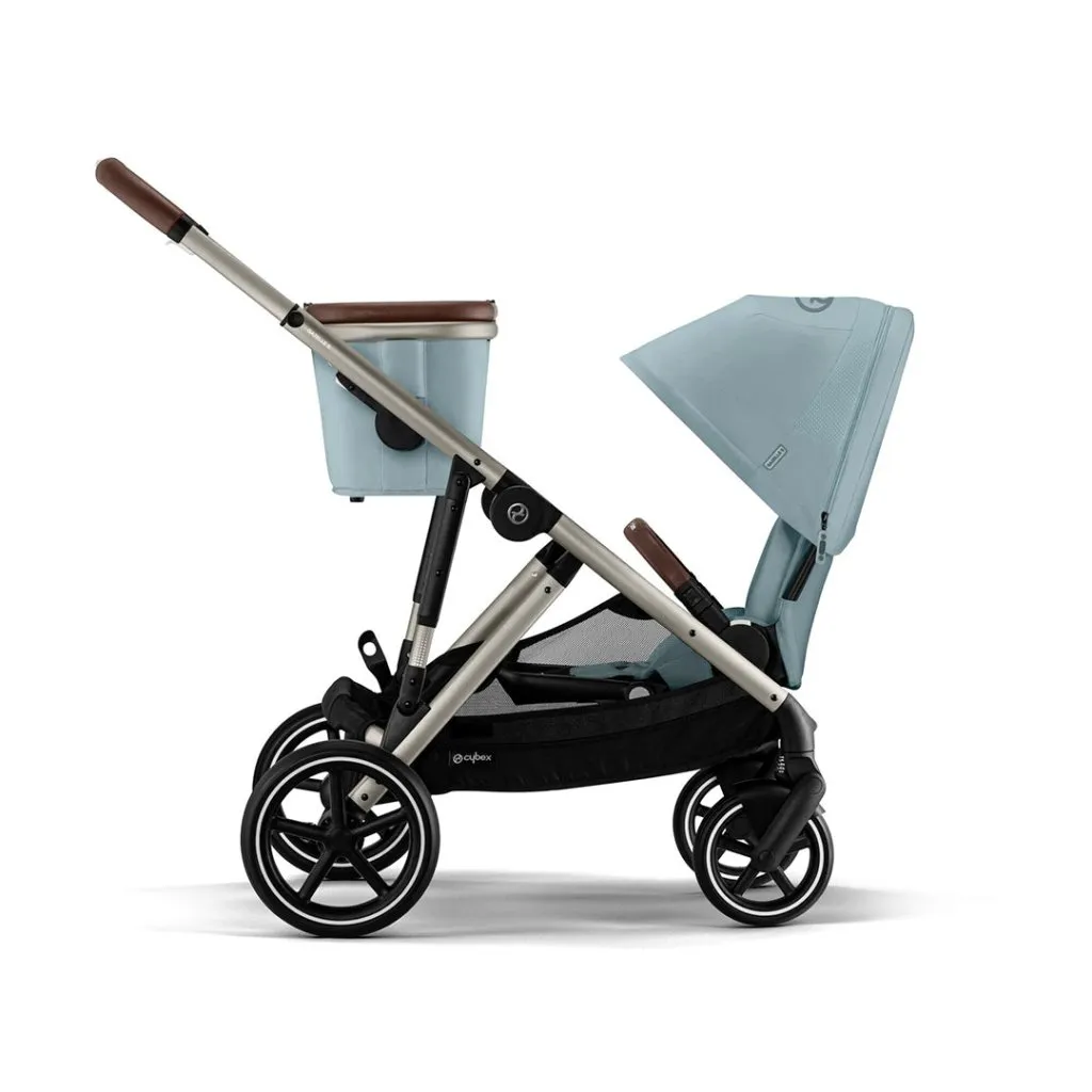 CYBEX Gazelle S Travel System Luxury Bundle With Snogga and CLOUD T - Sky Blue
