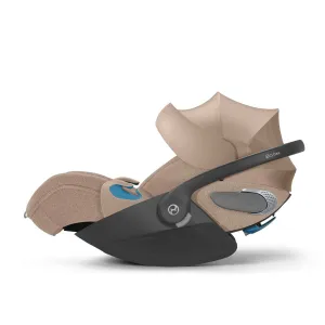 Cybex Platinum Cloud T SeSa Base T LL Infant Car Seat with SensorSafe - Cozy Beige