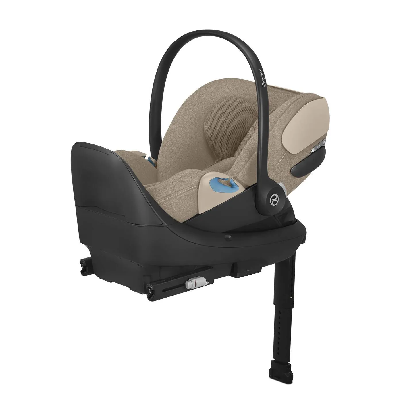 Cybex Platinum Cloud T SeSa Base T LL Infant Car Seat with SensorSafe - Cozy Beige