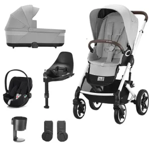 CYBEX Talos Luxury Travel System with CLOUD T I-SIZE and Base T - Lava Grey