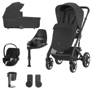 CYBEX Talos Luxury Travel System with  CLOUD T I-SIZE and Base T - Moon Black