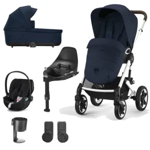 CYBEX Talos Luxury Travel System with  CLOUD T I-SIZE and Base T- Ocean Blue