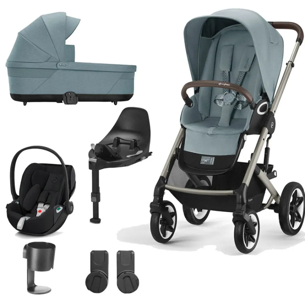 CYBEX Talos Luxury Travel System with CLOUD T I-SIZE and Base T - Sky Blue