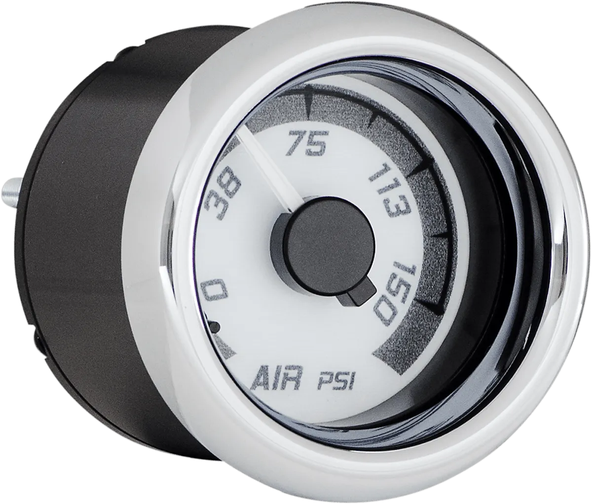 Dakota Digital MVX-8200-WK-C MVX-8K Analog/Digital Plug-In Instrumentation Two-Gauge Kit - White/Black Background - Chrome Bezel