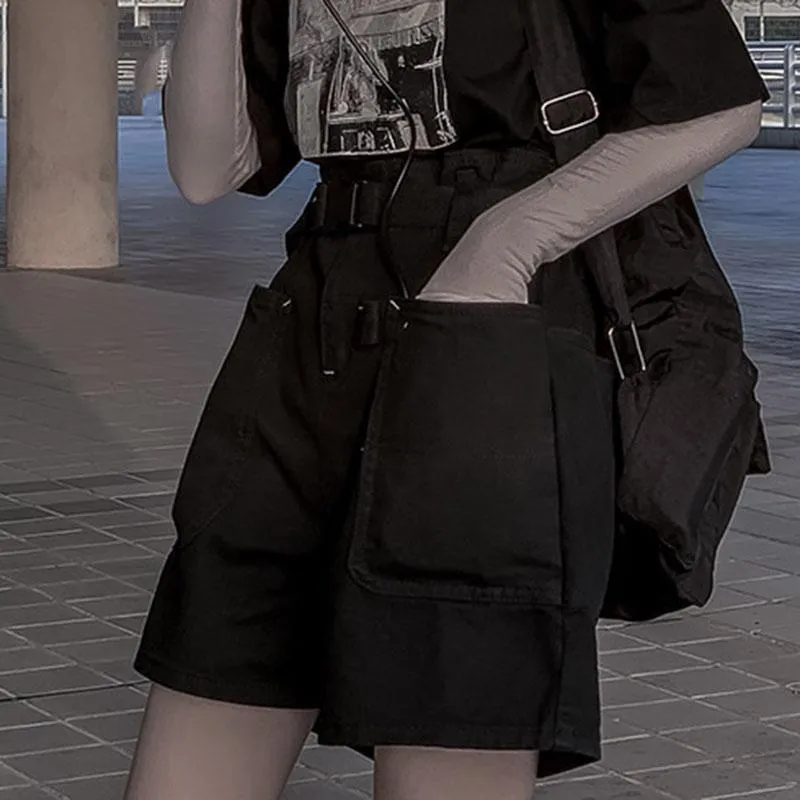 Dark Strap Big Pockets Shorts SD01267
