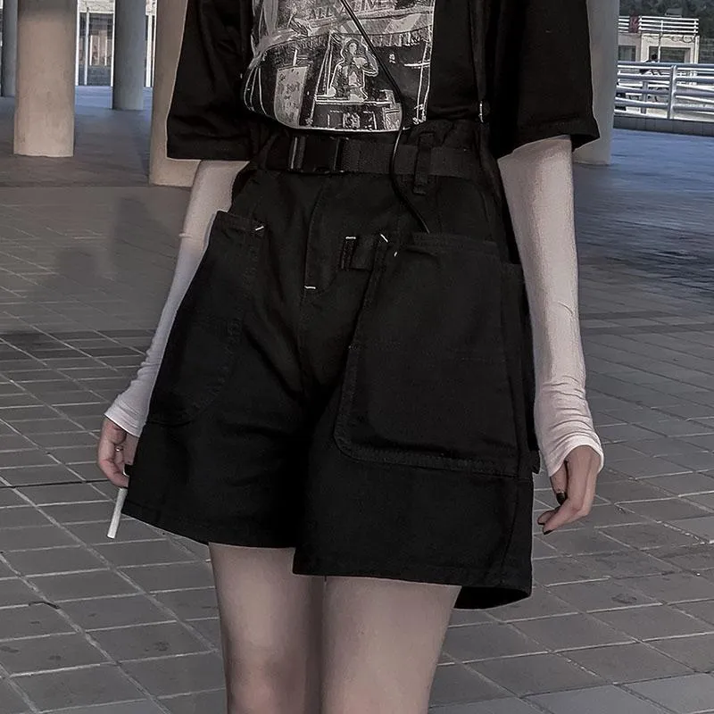Dark Strap Big Pockets Shorts SD01267