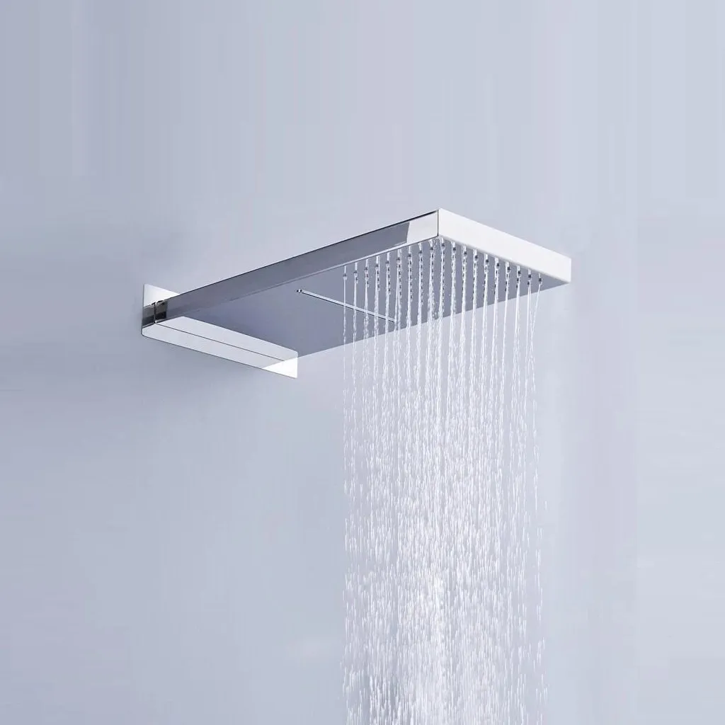 Devon Double Function Shower Head - Wall Mount - 9" Stainless Steel/Polished Chrome