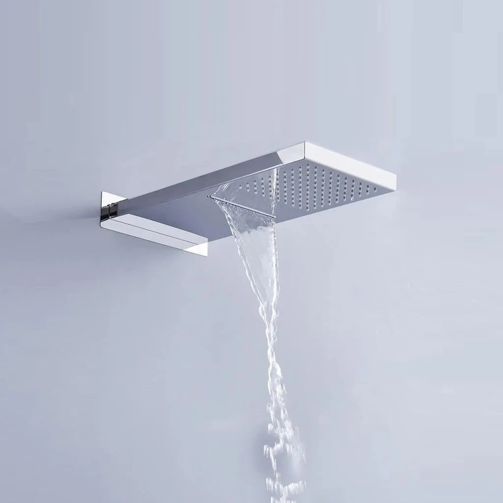 Devon Double Function Shower Head - Wall Mount - 9" Stainless Steel/Polished Chrome