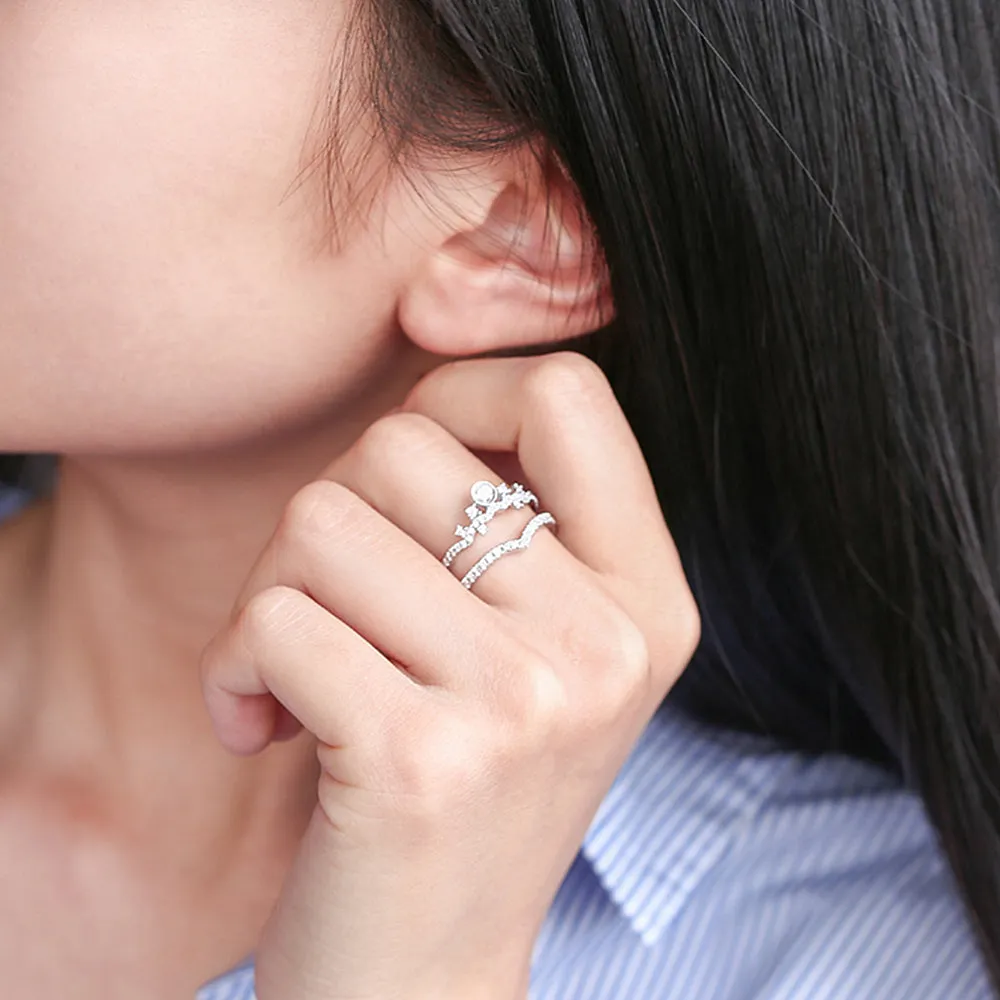 Diamond Double Bands Ring Enhancer