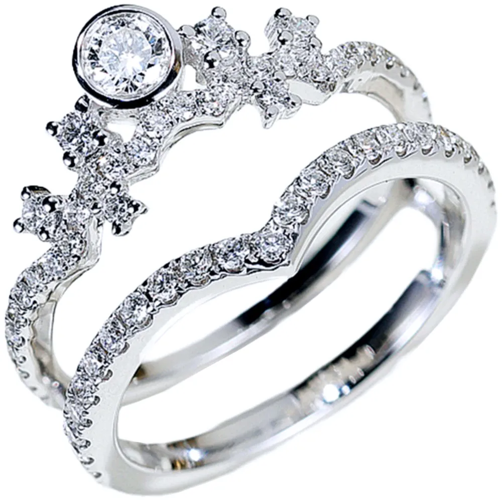 Diamond Double Bands Ring Enhancer