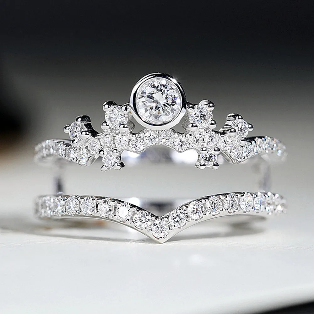 Diamond Double Bands Ring Enhancer