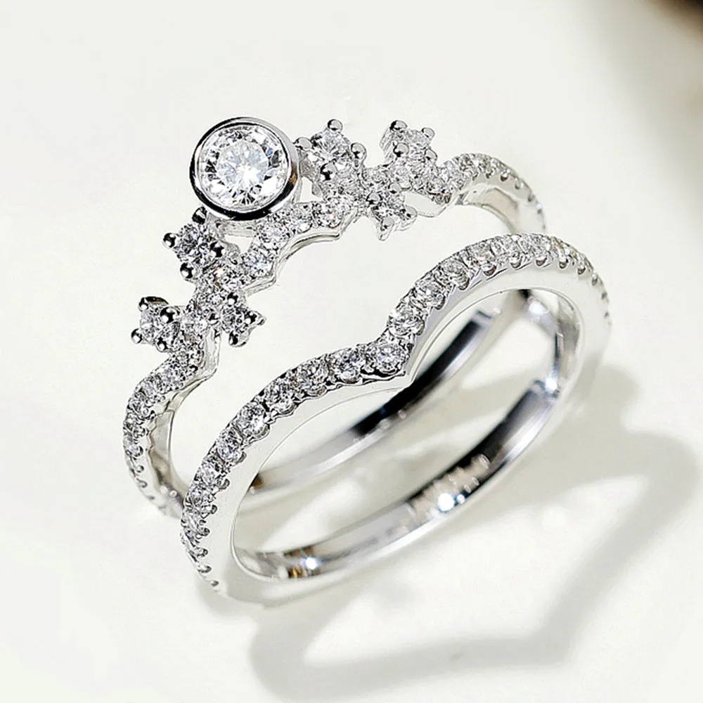 Diamond Double Bands Ring Enhancer