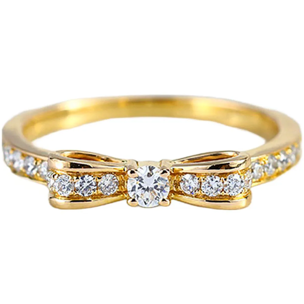Diamond Pave Bow Tie Ring