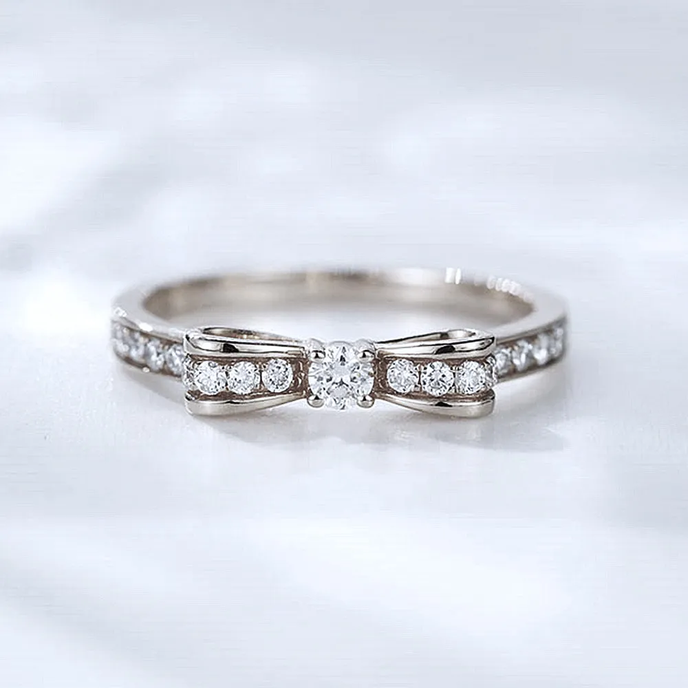 Diamond Pave Bow Tie Ring