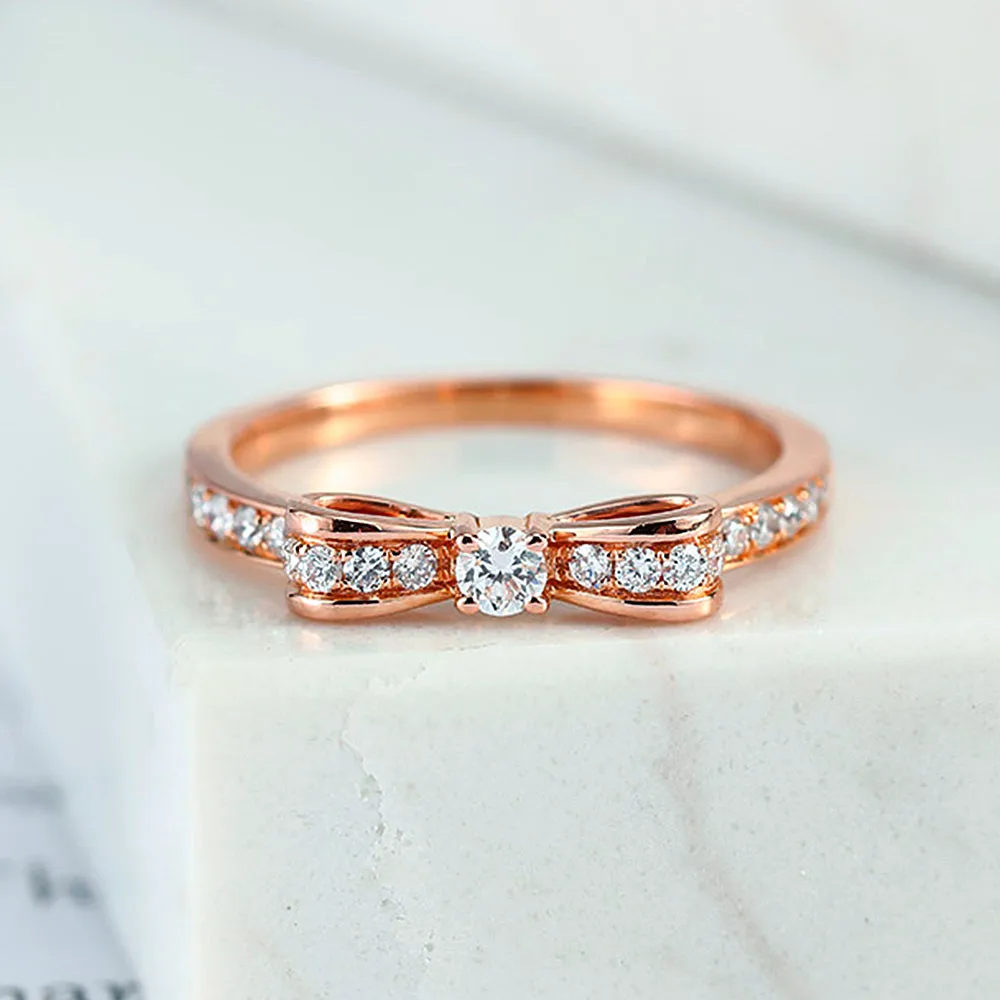 Diamond Pave Bow Tie Ring