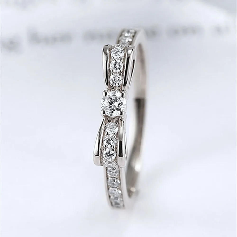 Diamond Pave Bow Tie Ring