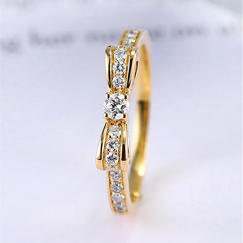 Diamond Pave Bow Tie Ring