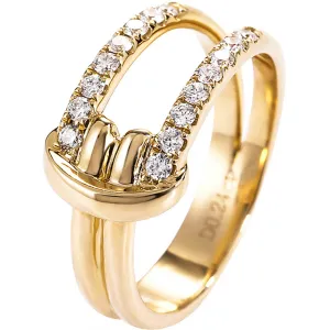 Diamond Pave Love Knot Wedding Ring