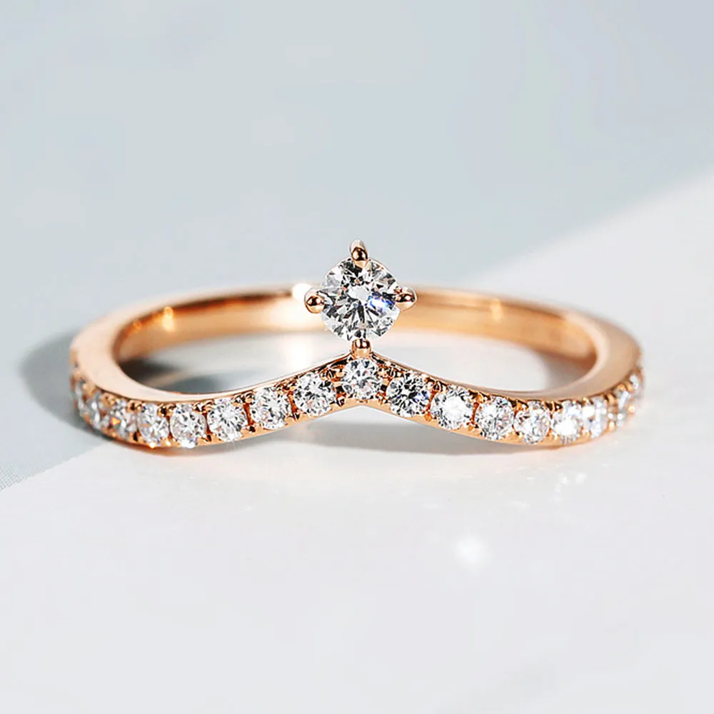 Diamond Tiara 2 Piece Bridal Ring Set