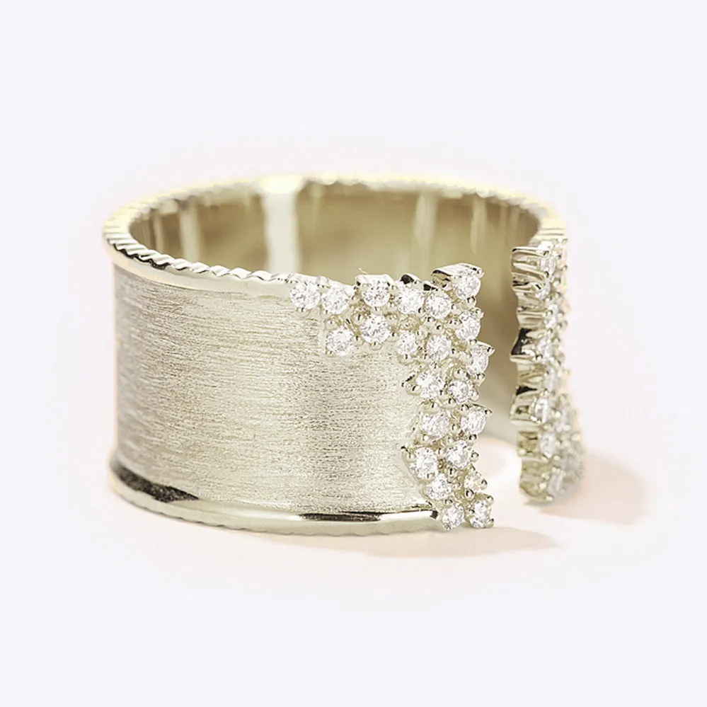 Diamond Wide Open Ring