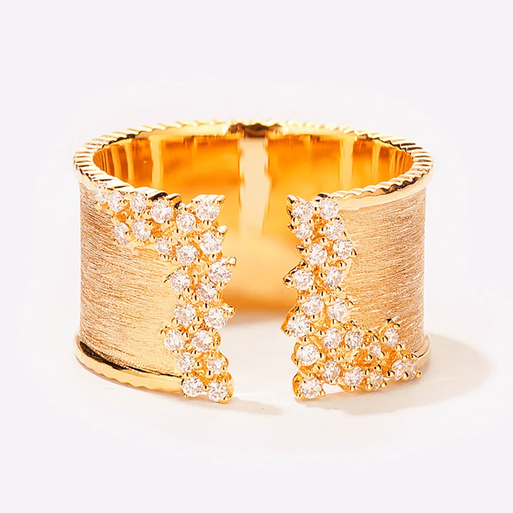 Diamond Wide Open Ring