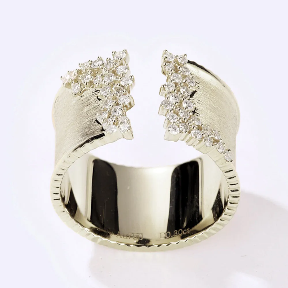 Diamond Wide Open Ring