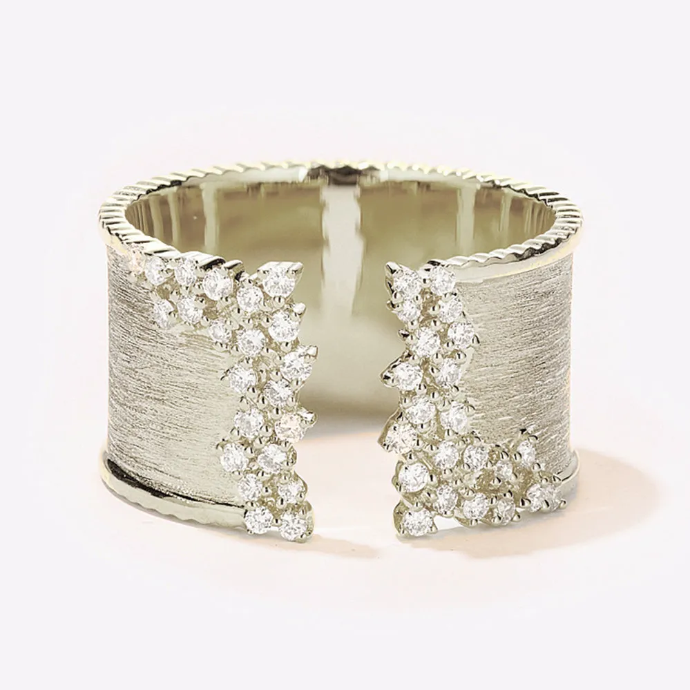 Diamond Wide Open Ring