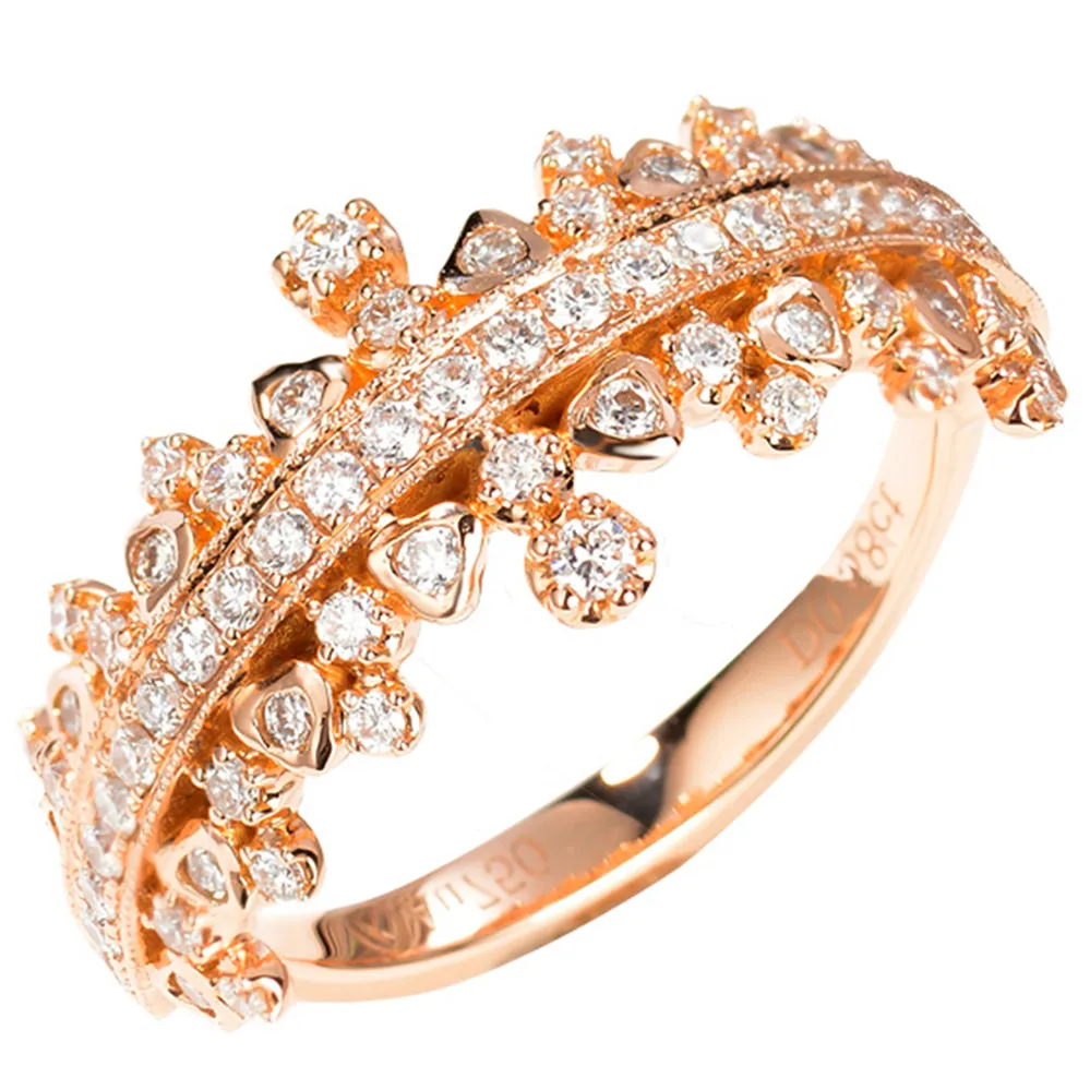 Double Side Tiara Crown Diamond Ring