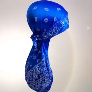 DUtheRAGthing "Royal Blue Bandana" Silky Durags