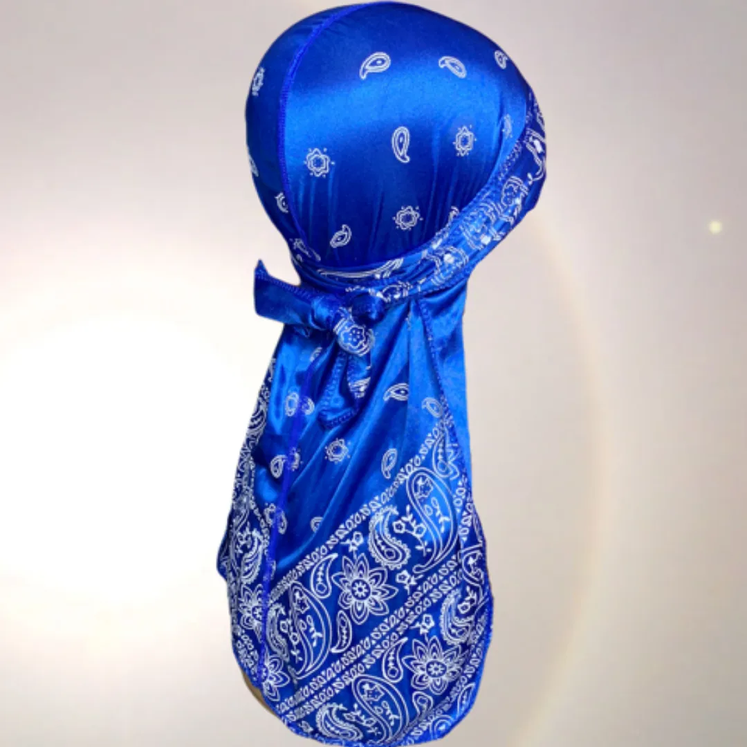 DUtheRAGthing "Royal Blue Bandana" Silky Durags