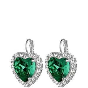 Dyrberg Kern Felicia Silver Earrings - Emerald Green
