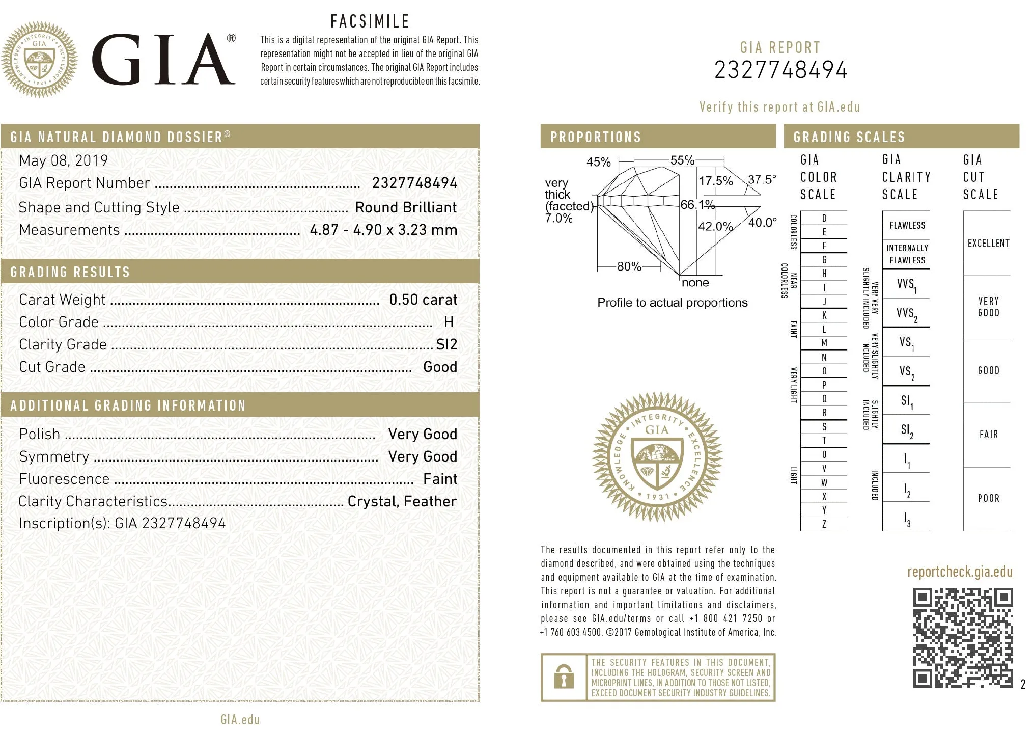 Earrings 1cts GIA Certified Natural Round Diamond Platinum Stud J Color VS2 Clarity