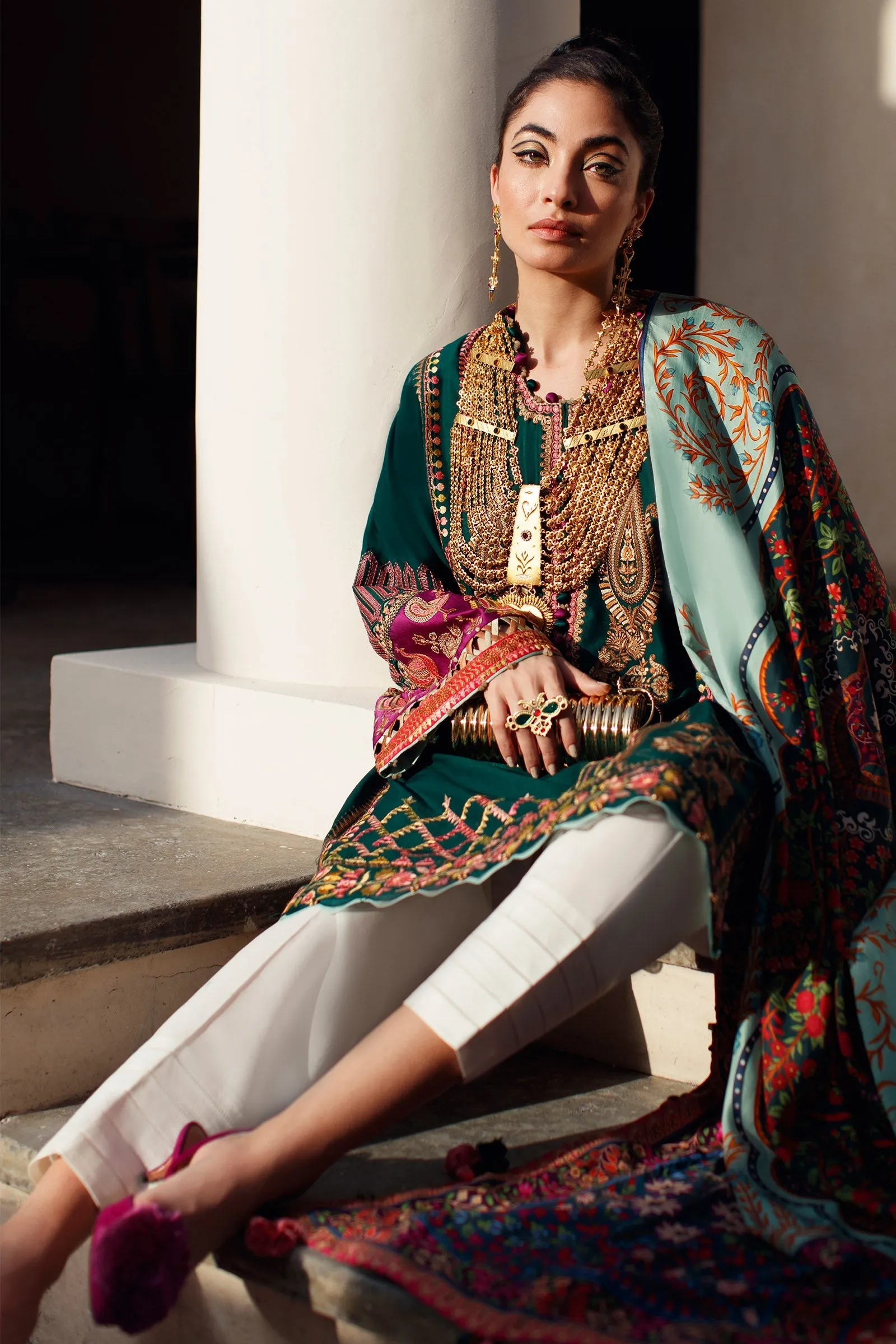EL22-08 A (RIYA)  | Elan Lawn 2022 | Unstitched Embroidered Lawn Suit