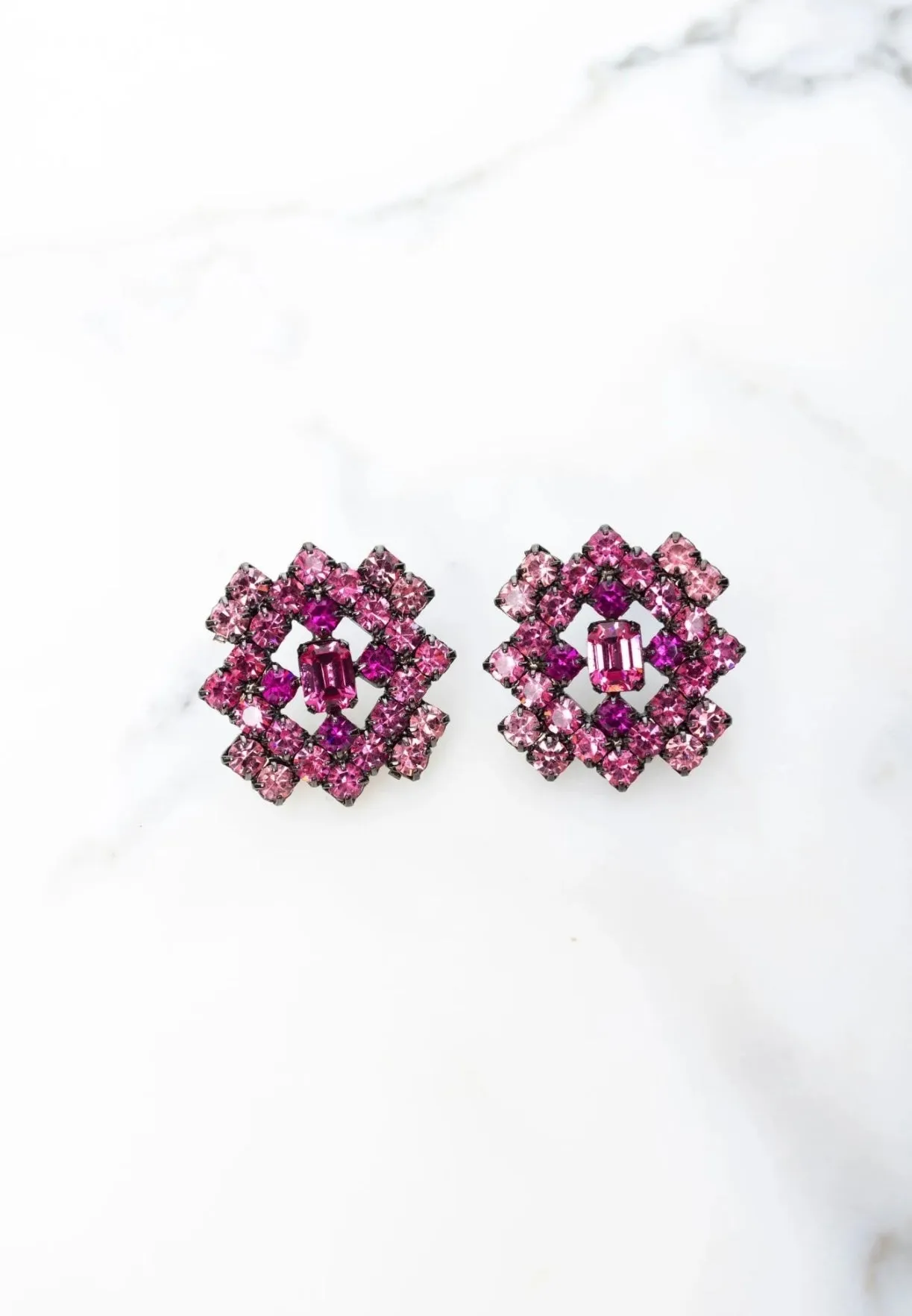 Elizabeth Cole - Lindsey Earrings - Pink