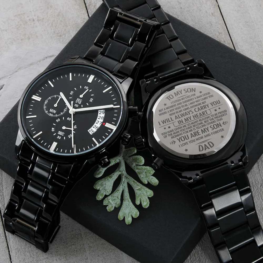 Engraved Watch For Son Gift From Dad - I'm So Proud Of You