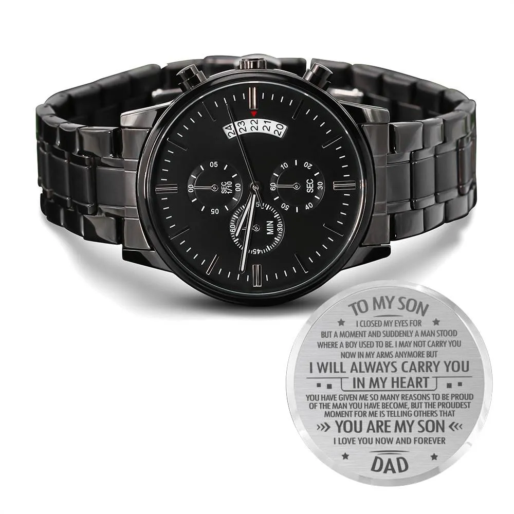 Engraved Watch For Son Gift From Dad - I'm So Proud Of You
