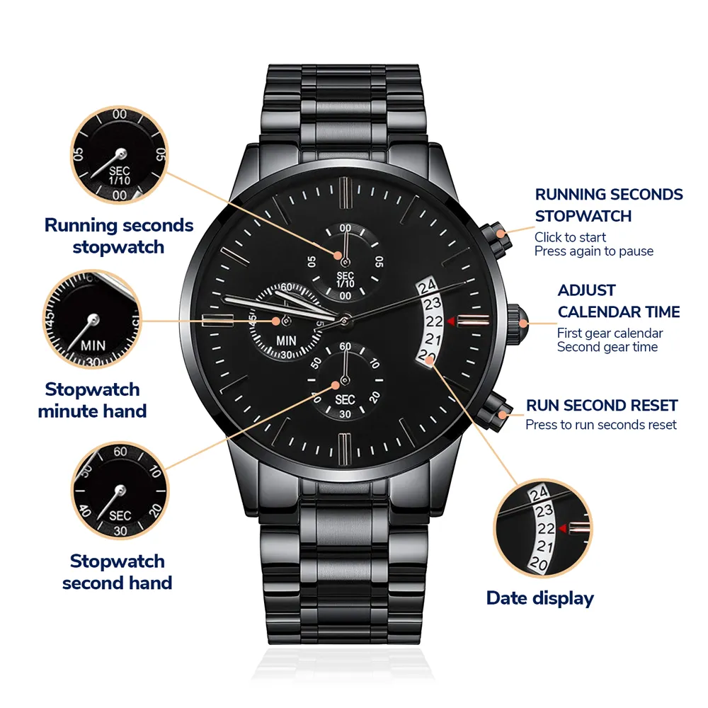 Engraved Watch For Son Gift From Dad - I'm So Proud Of You