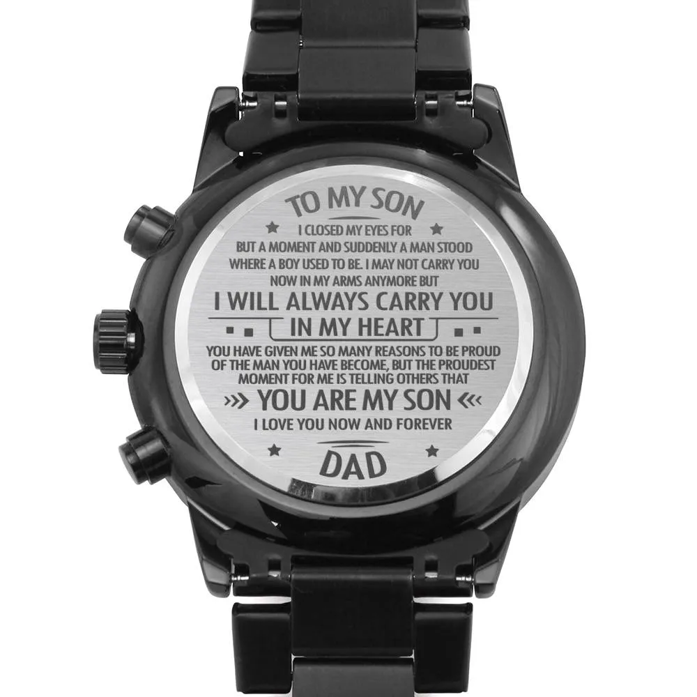 Engraved Watch For Son Gift From Dad - I'm So Proud Of You