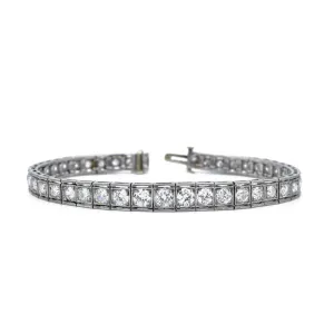 Estate 1920s European Cut Diamond Bracelet