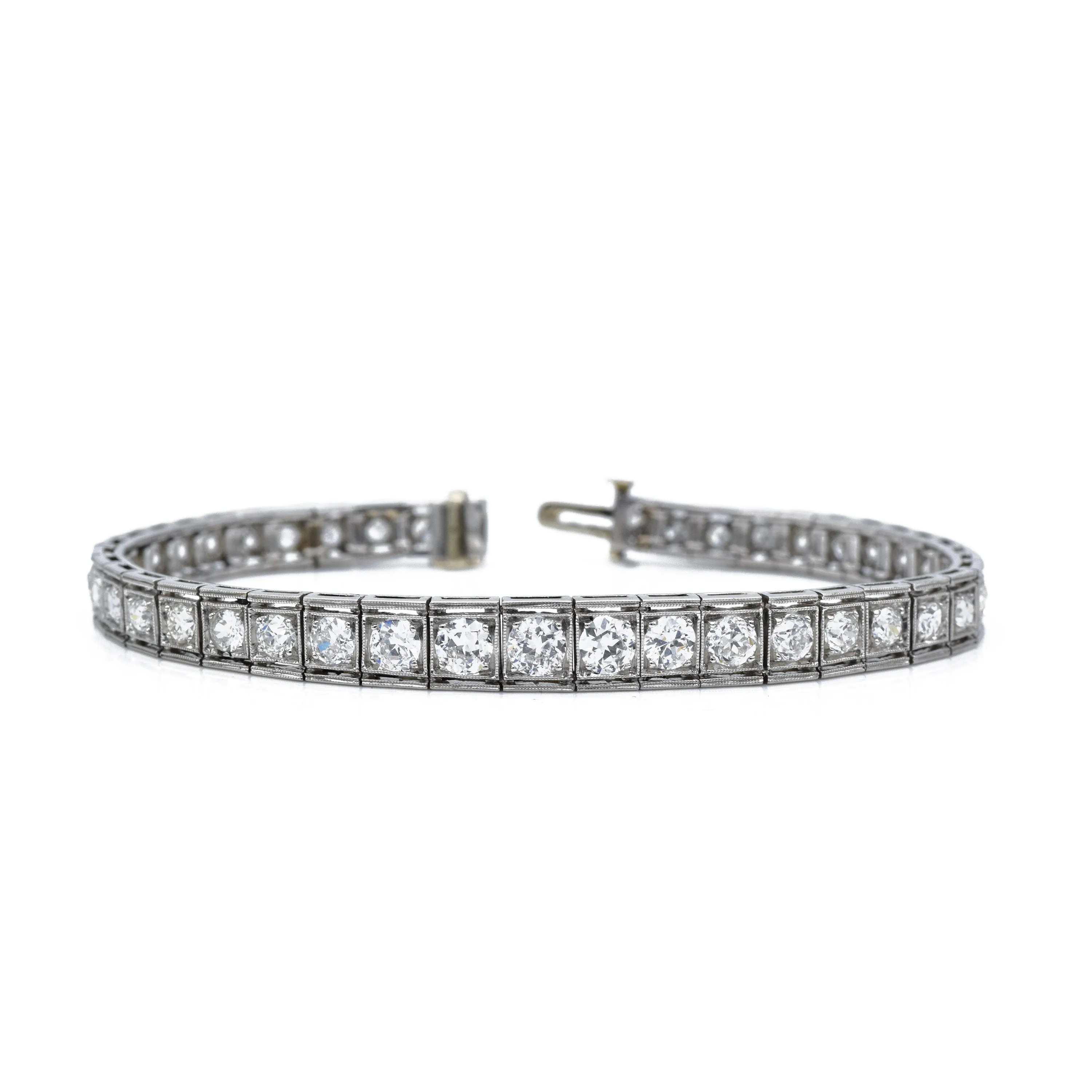 Estate 1920s European Cut Diamond Bracelet