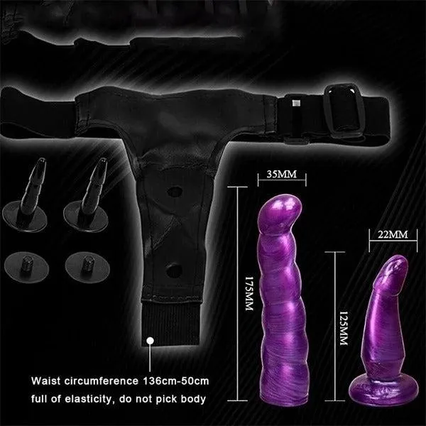 Fashion Dildo Double Dong Strap-On Harness