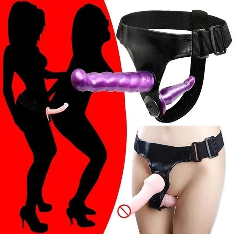 Fashion Dildo Double Dong Strap-On Harness