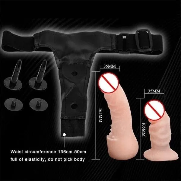 Fashion Dildo Double Dong Strap-On Harness