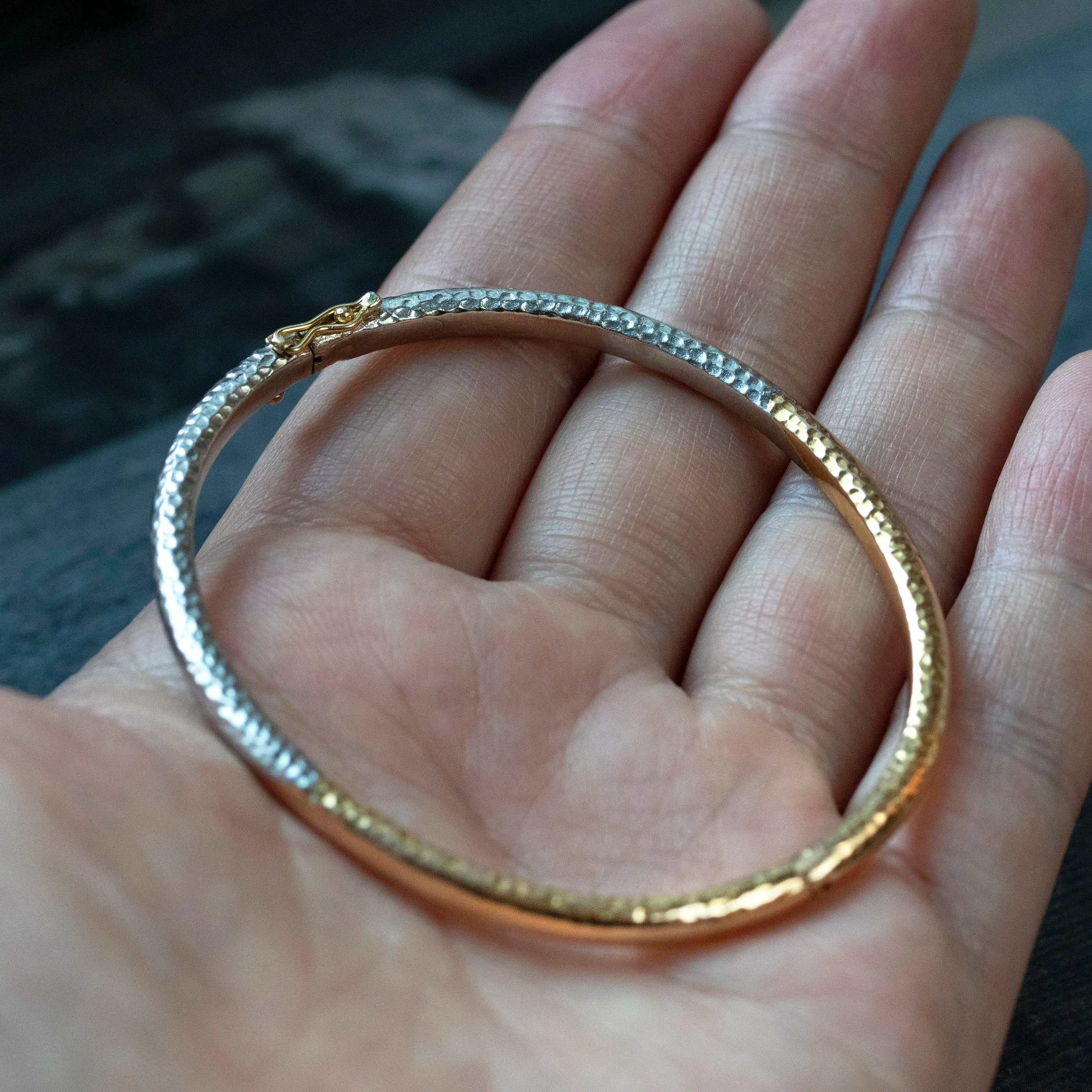 French Bicolor Gold and Platinum Bracelet